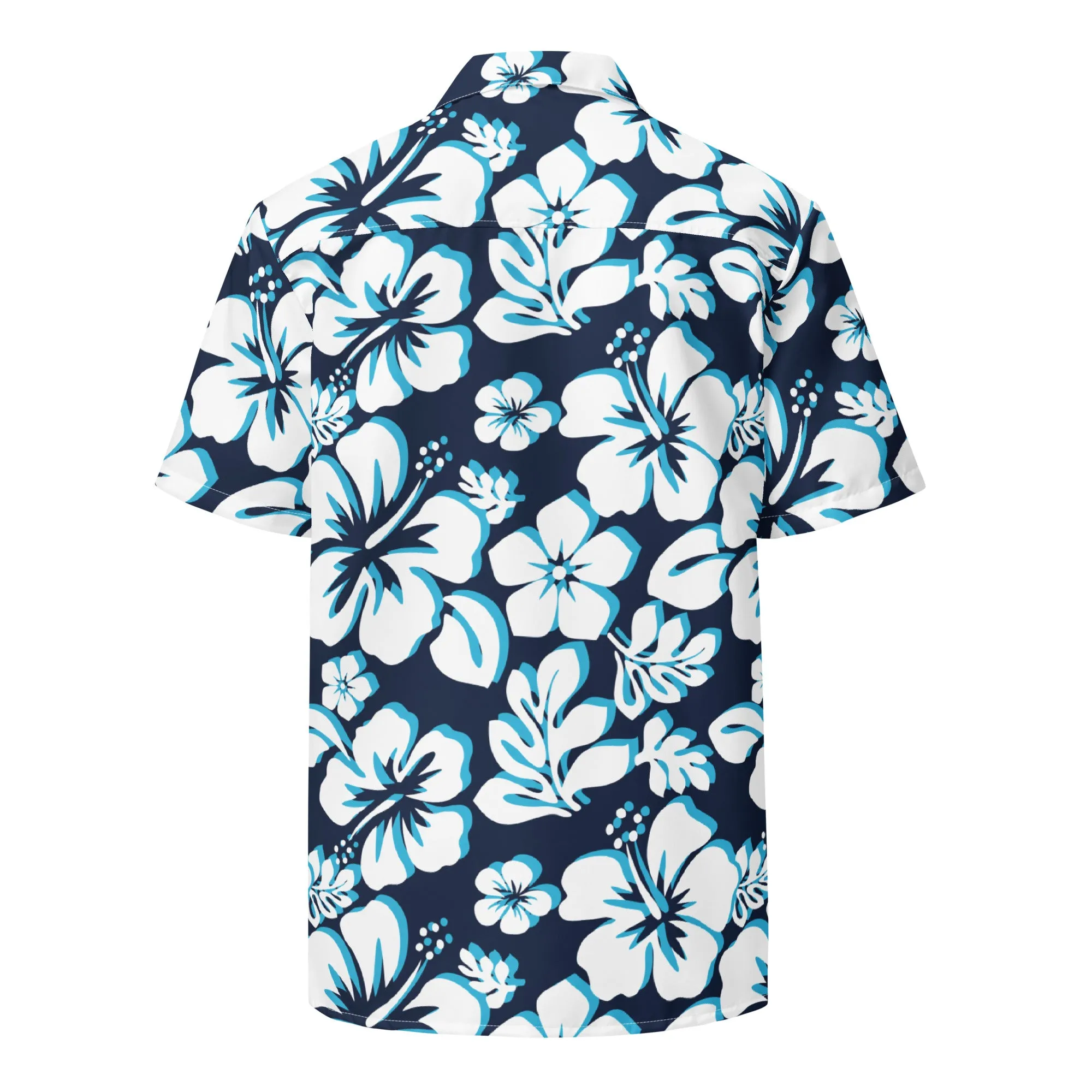 Ocean Blues Hawaiian Print Aloha Shirt