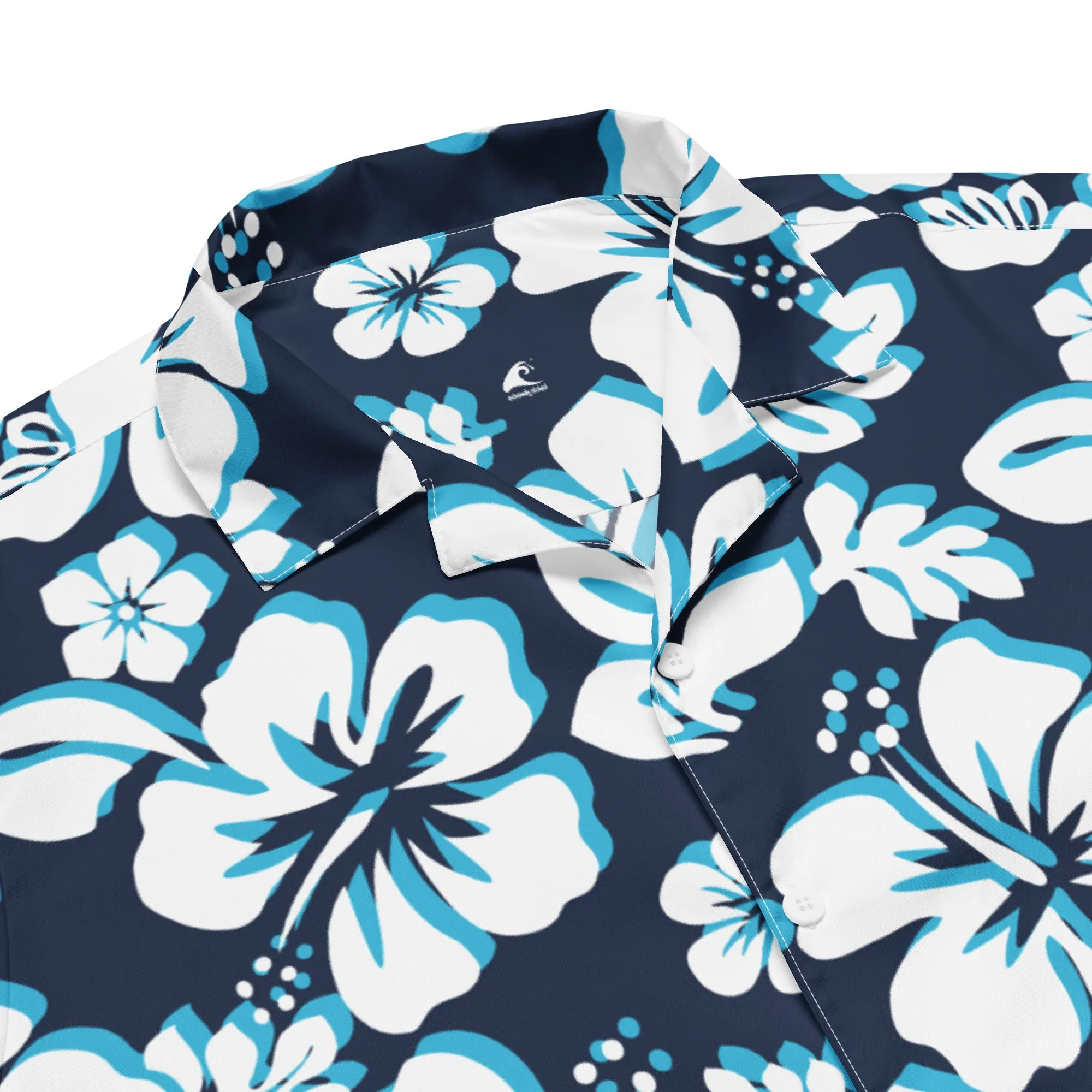 Ocean Blues Hawaiian Print Aloha Shirt