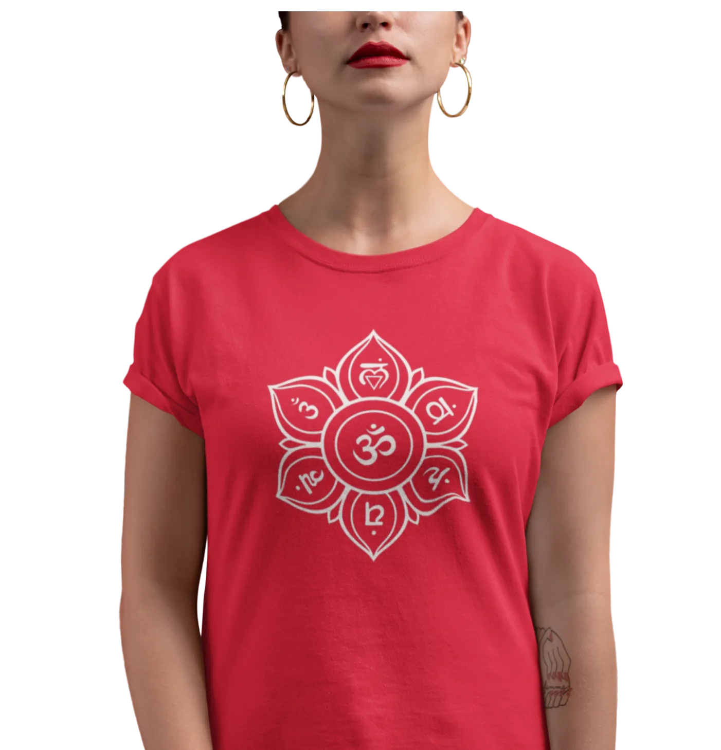 Om Symbol T Shirt for Women D55