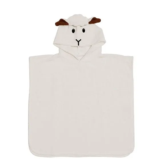 Organic Cotton Bath Poncho - Lamb