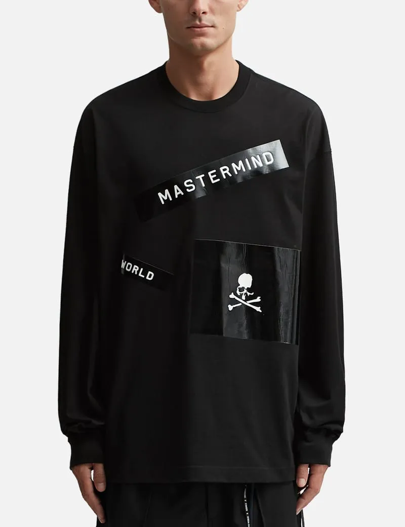 Oversized Logo Patch Long Sleeve T-shirt