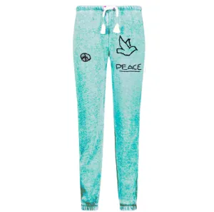 Peace Bermuda Blue Sweatpants