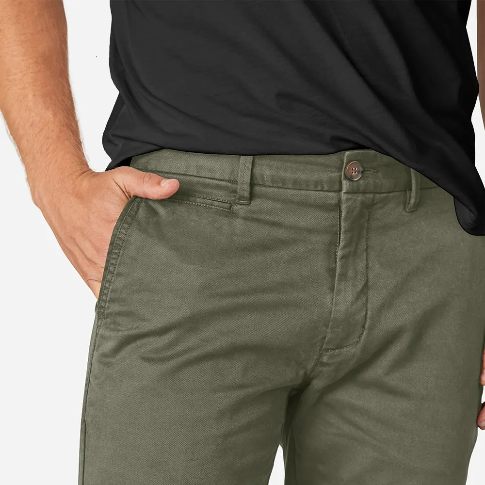 Perk Chinos in Camo Olive