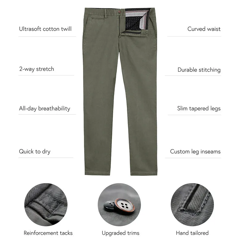 Perk Chinos in Camo Olive