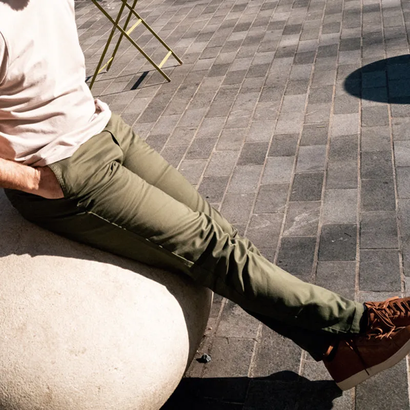 Perk Chinos in Camo Olive