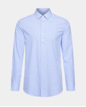 Phenom Professional Light Blue Gingham Dress Shirt