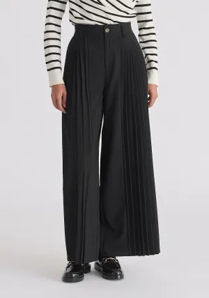 Pleated Wide Leg Trousers