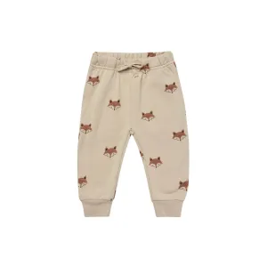 Quincy Mae Relaxed Fleece Sweatpants - Sand Foxes