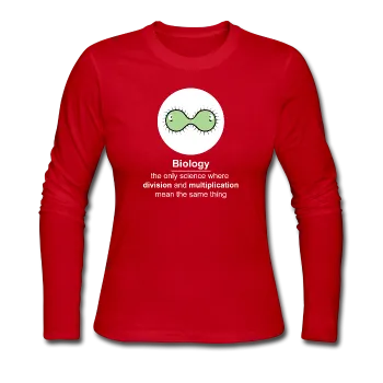 "Biology Division" - Women's Long Sleeve T-Shirt