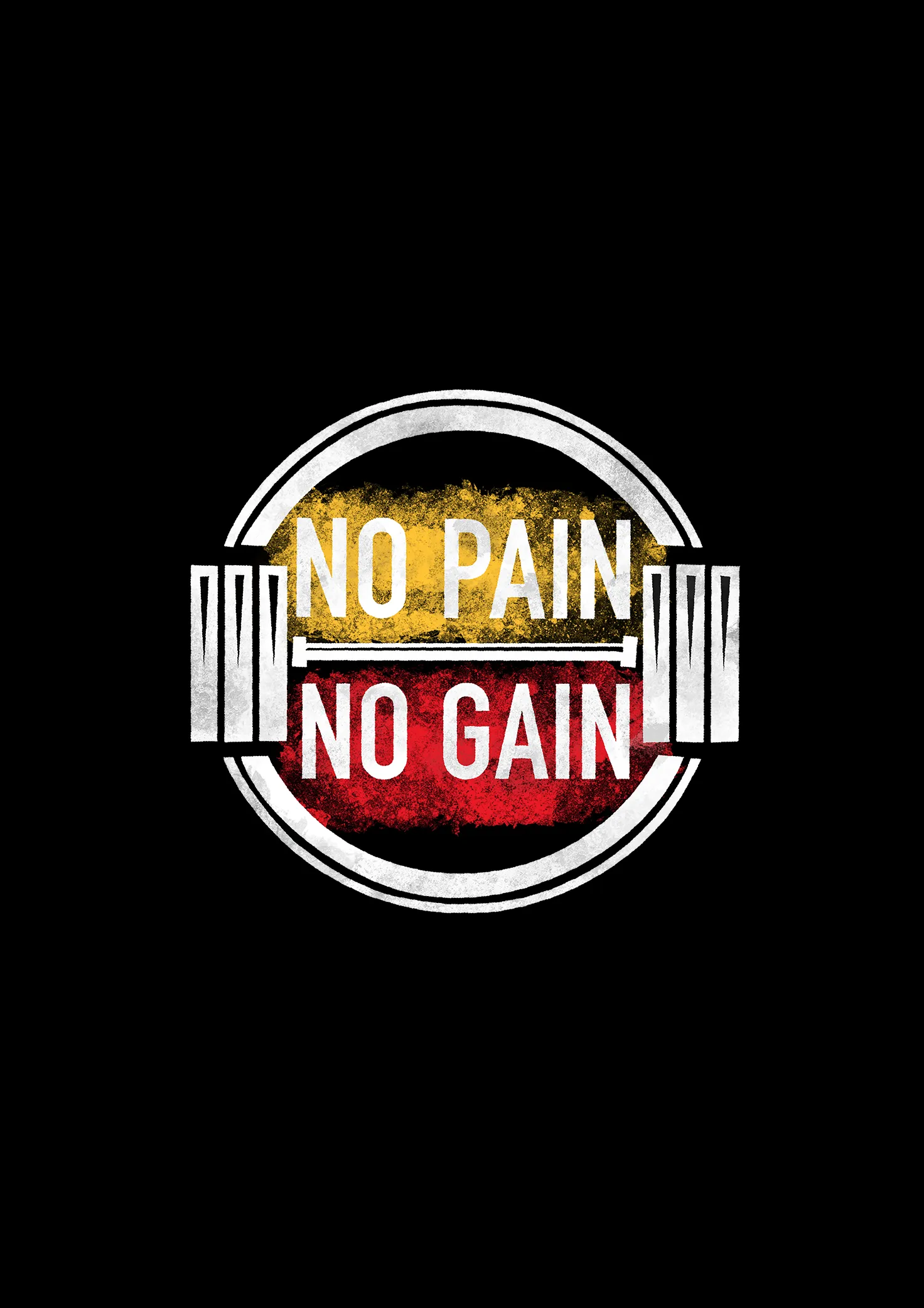 "NO PAIN, NO GAIN" - HALF-SLEEVE T-SHIRT