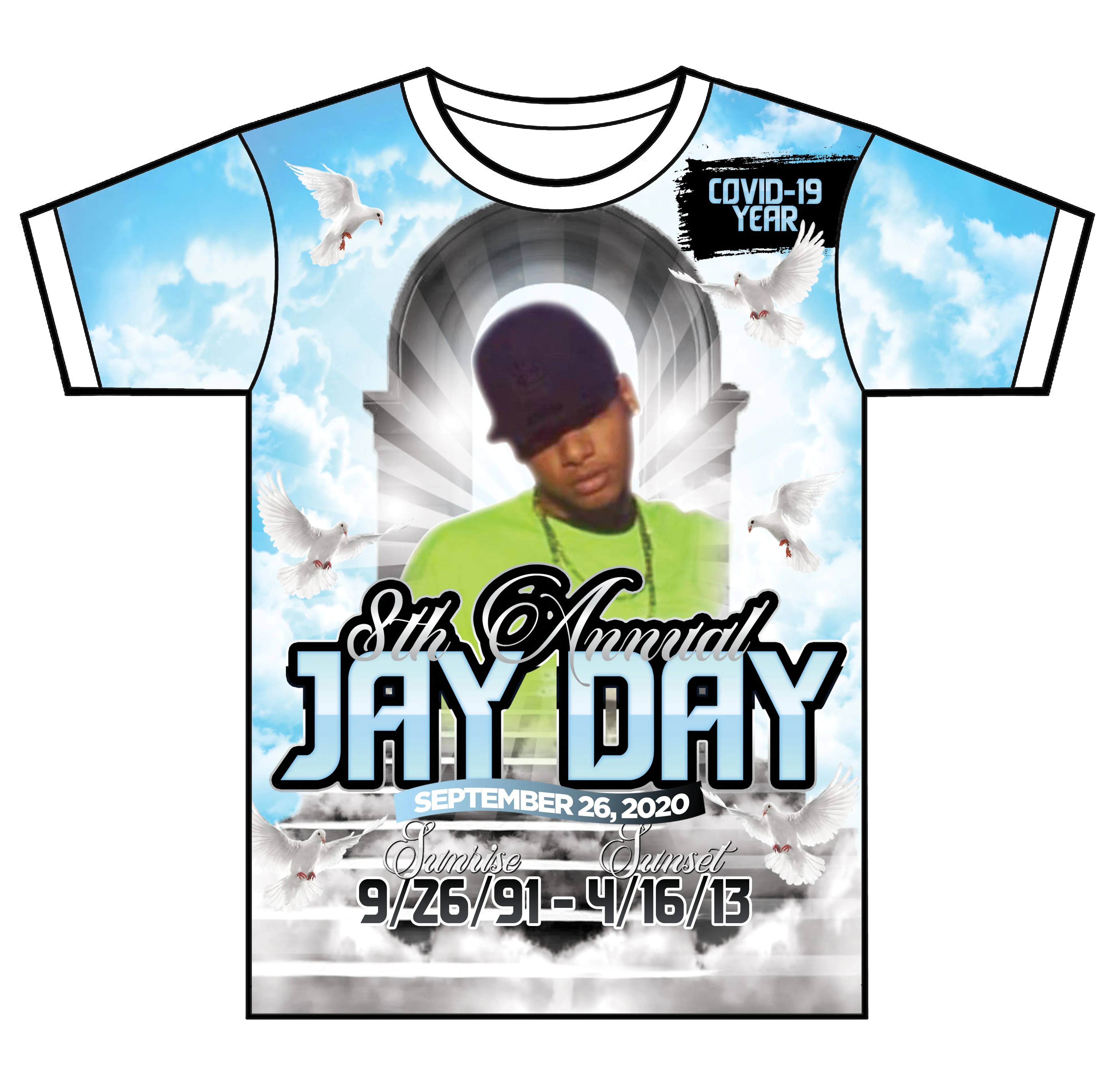 "Shine On Me" Custom Designed Memorial3D shirt