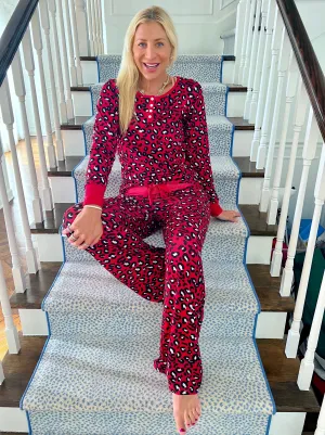 Red Leopard Pajama Set