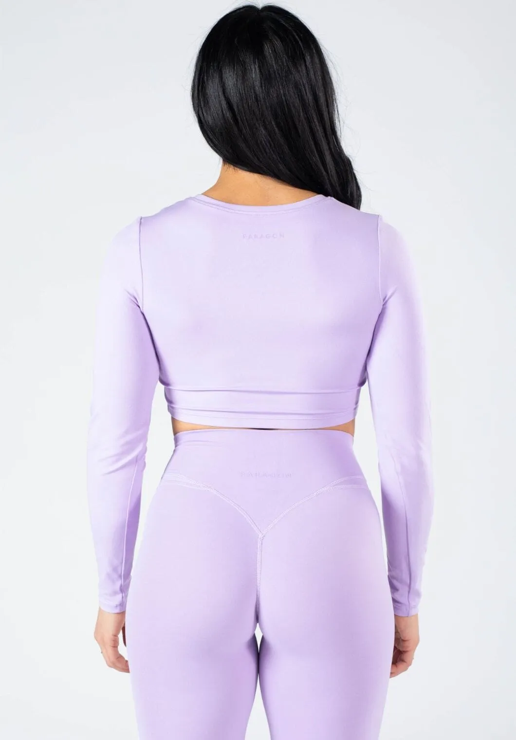 Reluna™ Long Sleeve Crop Violet Sky