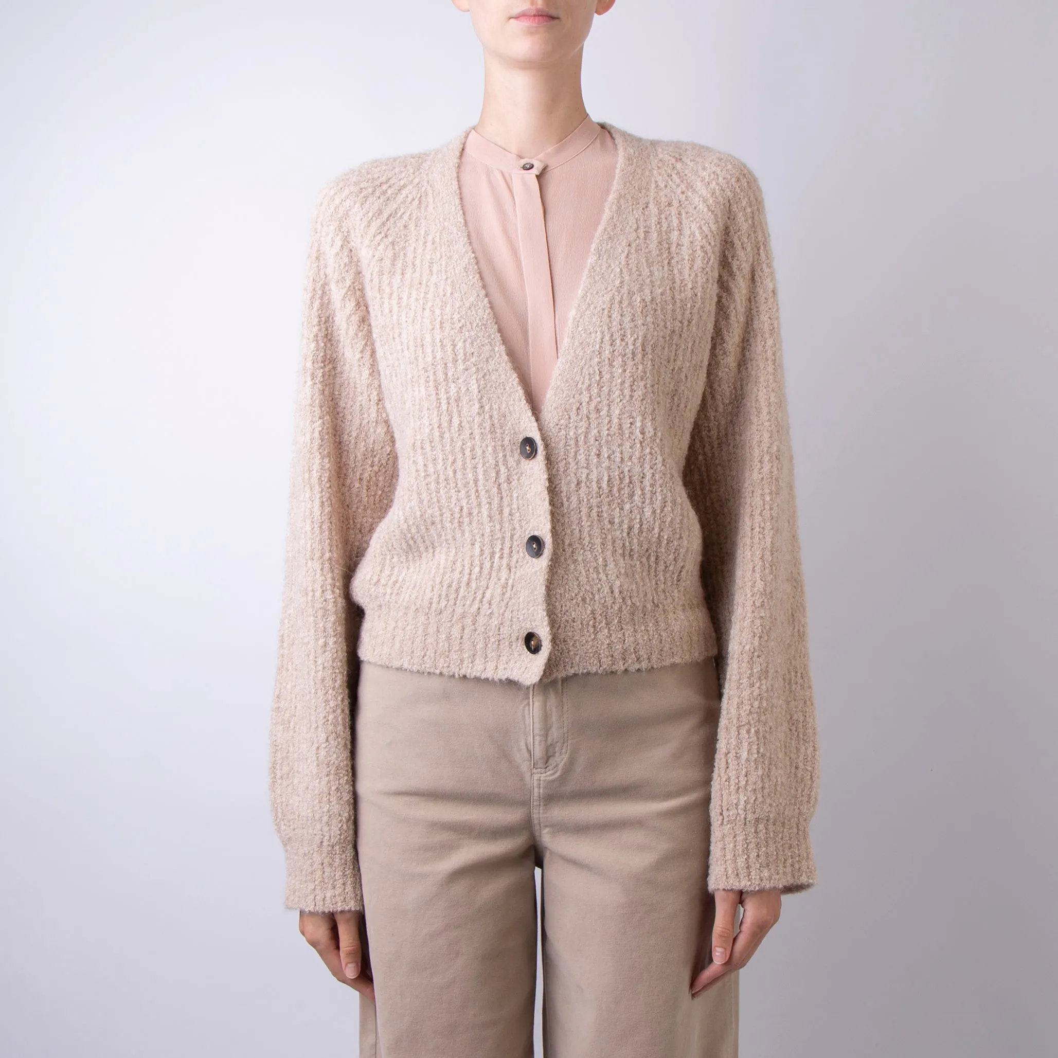 ROBERTO COLLINA CARDIGAN A18110 04 BEIGE