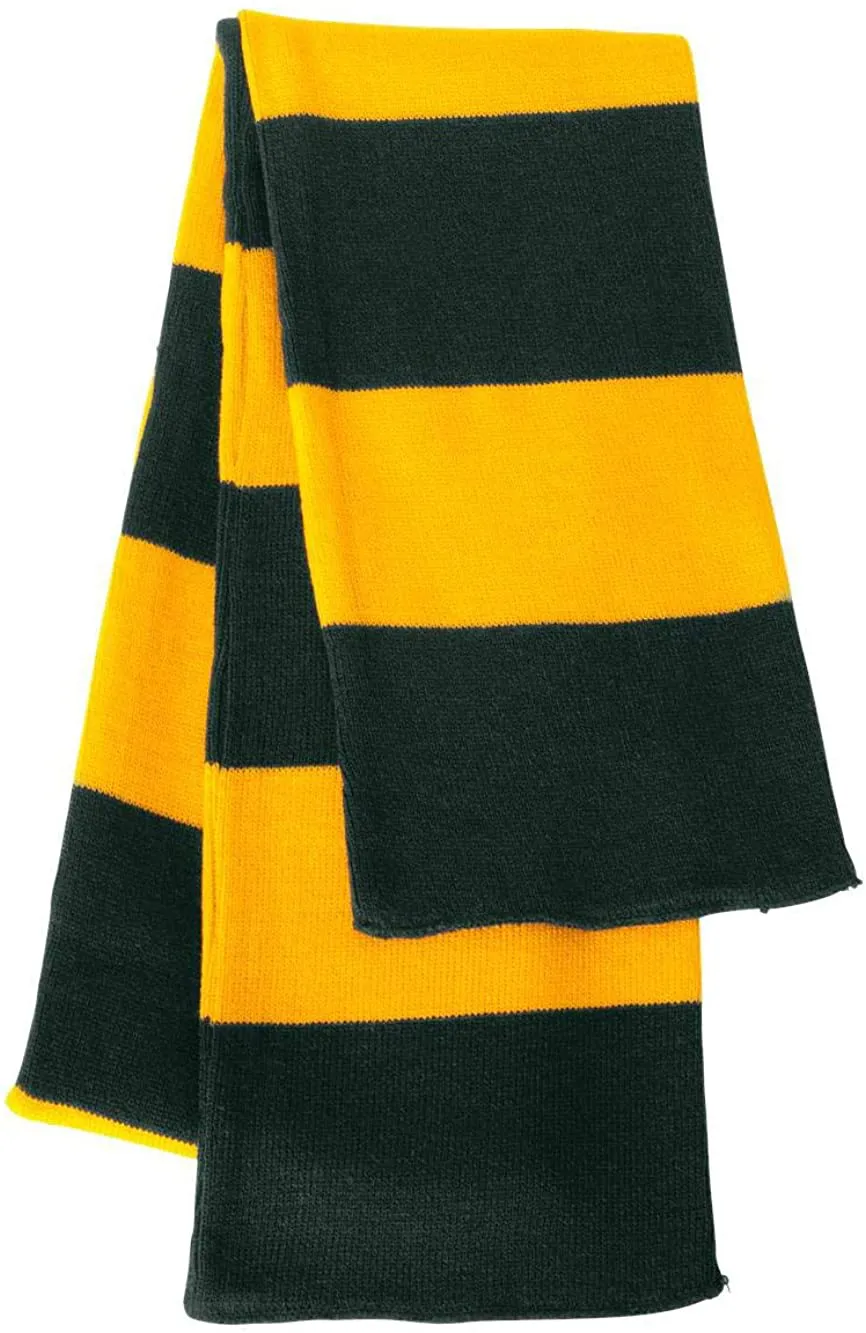 Rugby Striped Knit Scarf