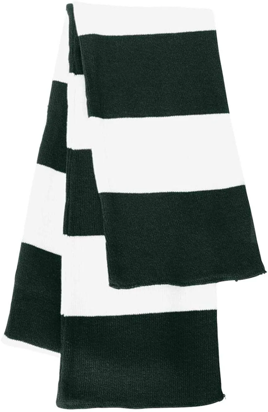 Rugby Striped Knit Scarf