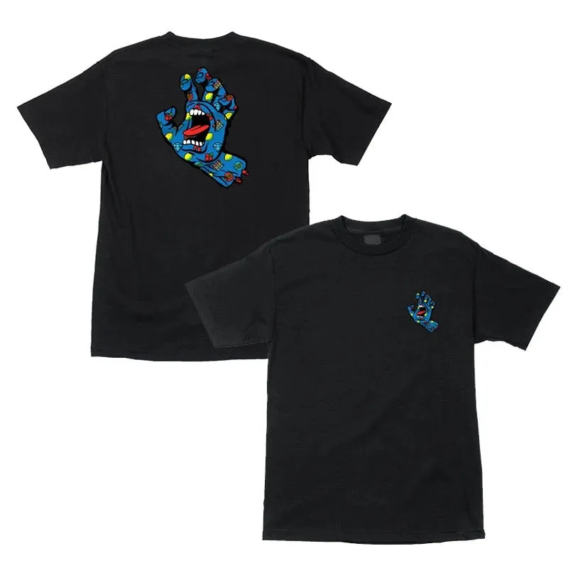 Santa Cruz Jackpot Hand Short Sleeve Mens T-Shirt - Black