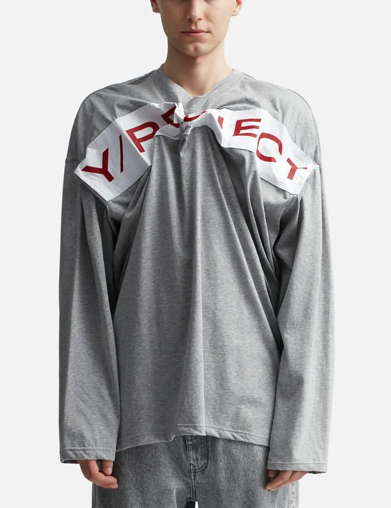 Scrunched Logo Long Sleeve T-Shirt