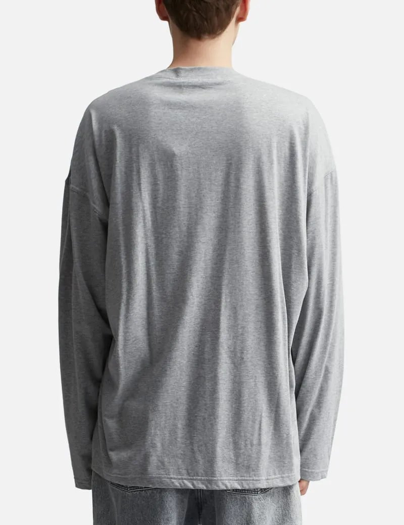 Scrunched Logo Long Sleeve T-Shirt