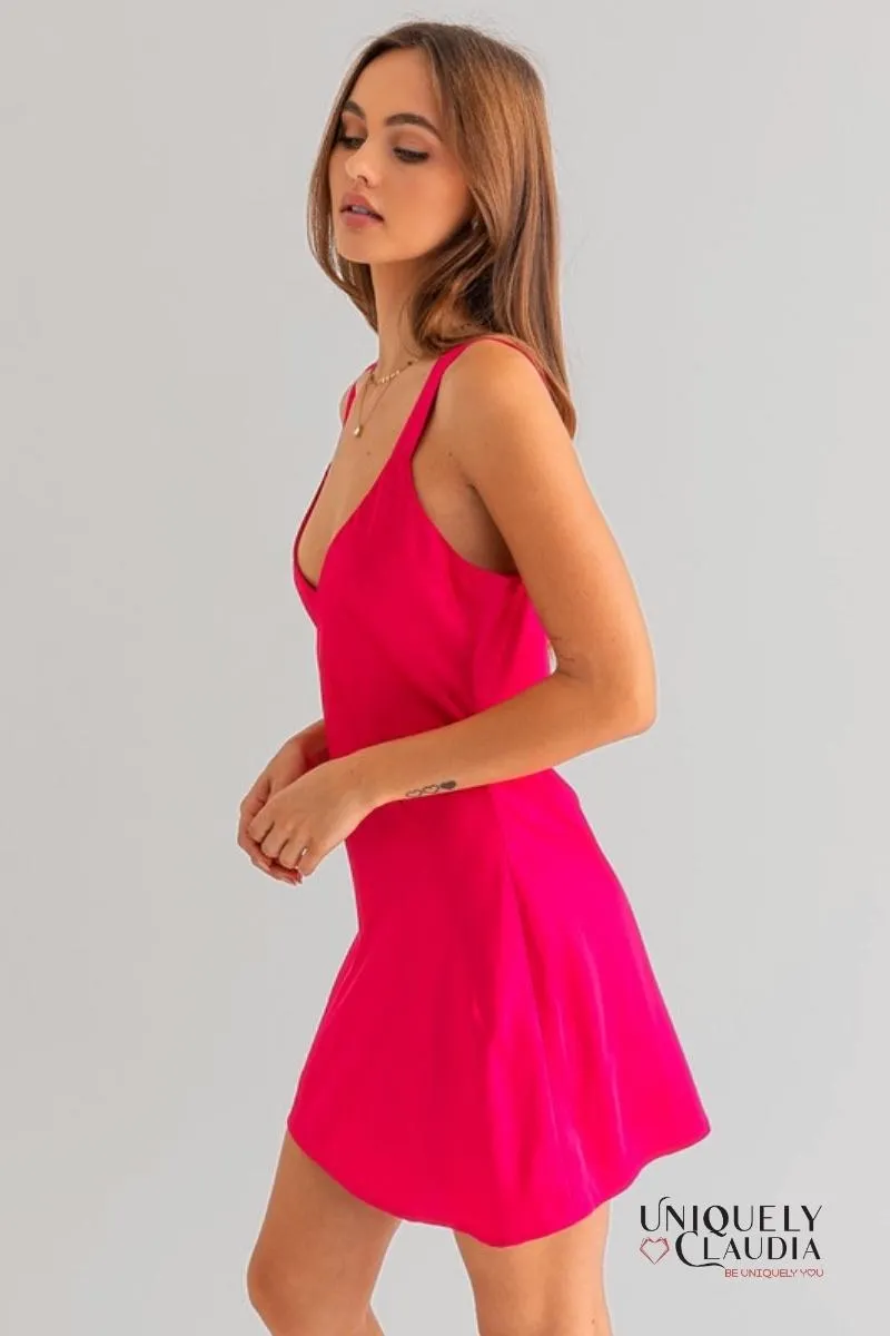 Shannon Sleeveless Satin Dress