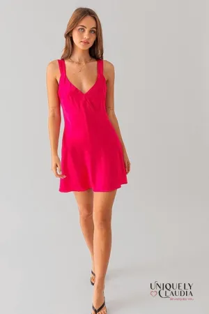 Shannon Sleeveless Satin Dress