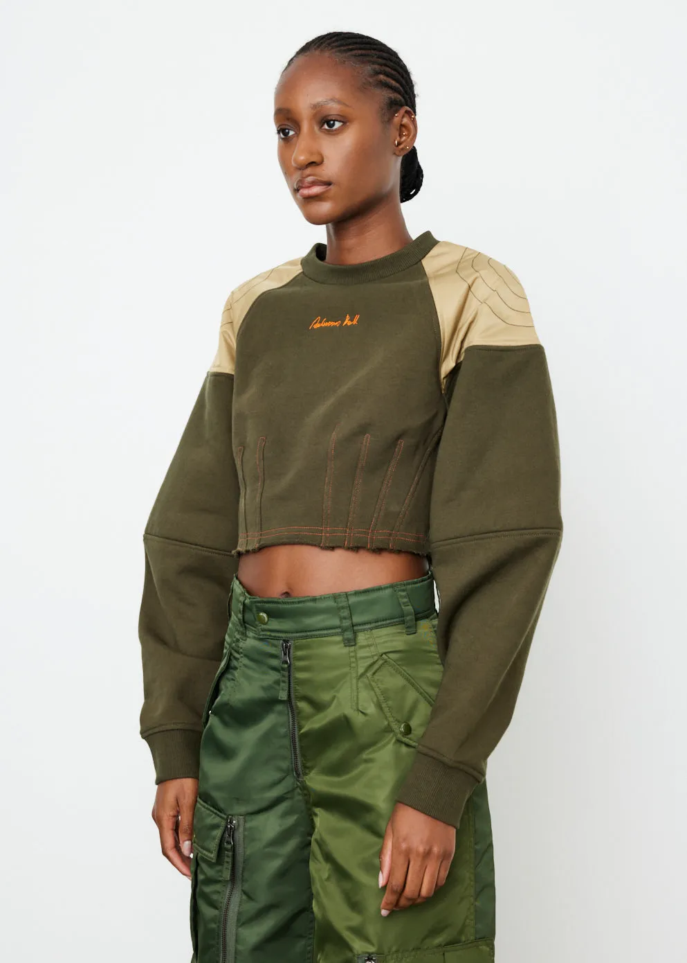 Shoulder Crop Sweater