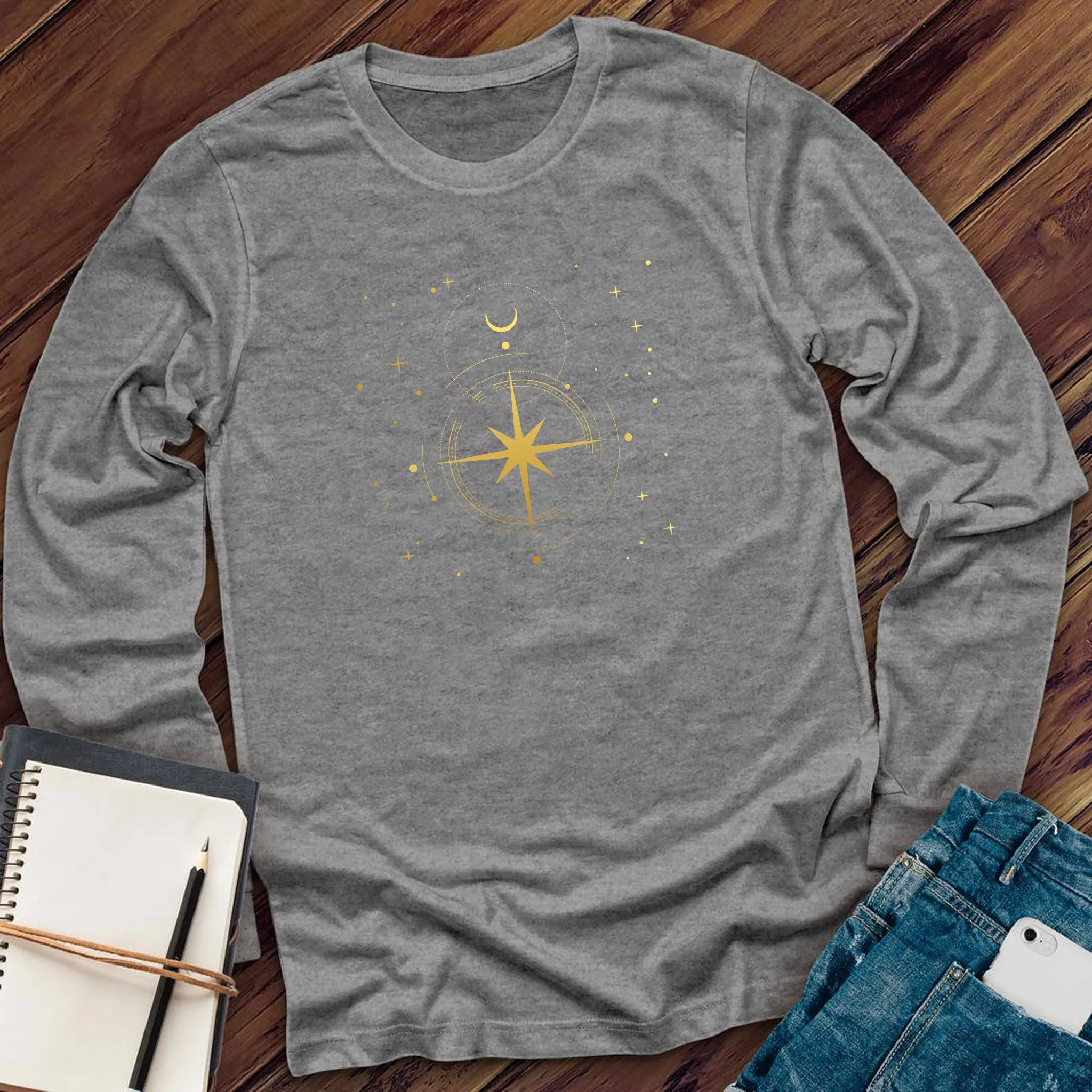 Simple Polaris Compass Long Sleeve