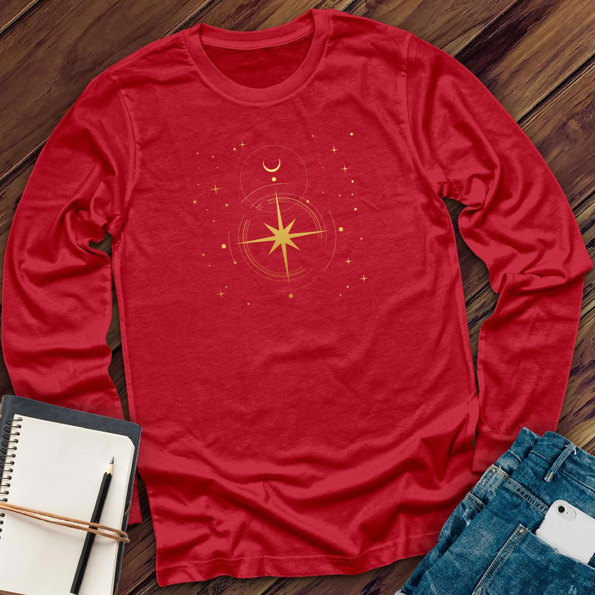 Simple Polaris Compass Long Sleeve