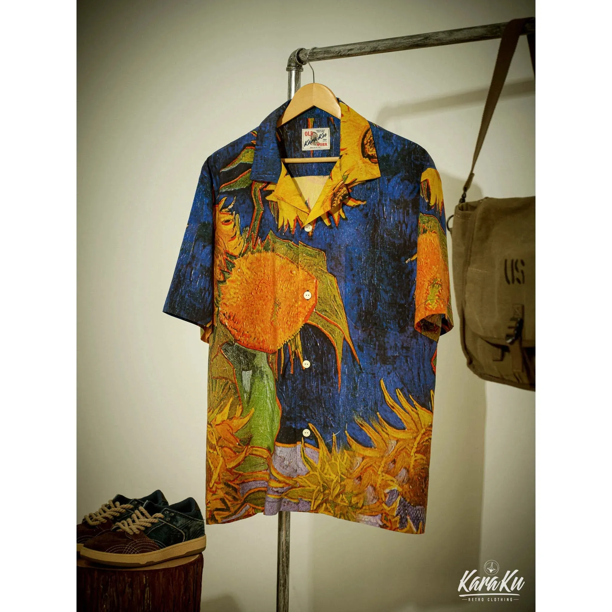 Six Sunflowers Cotton Camp Shirt