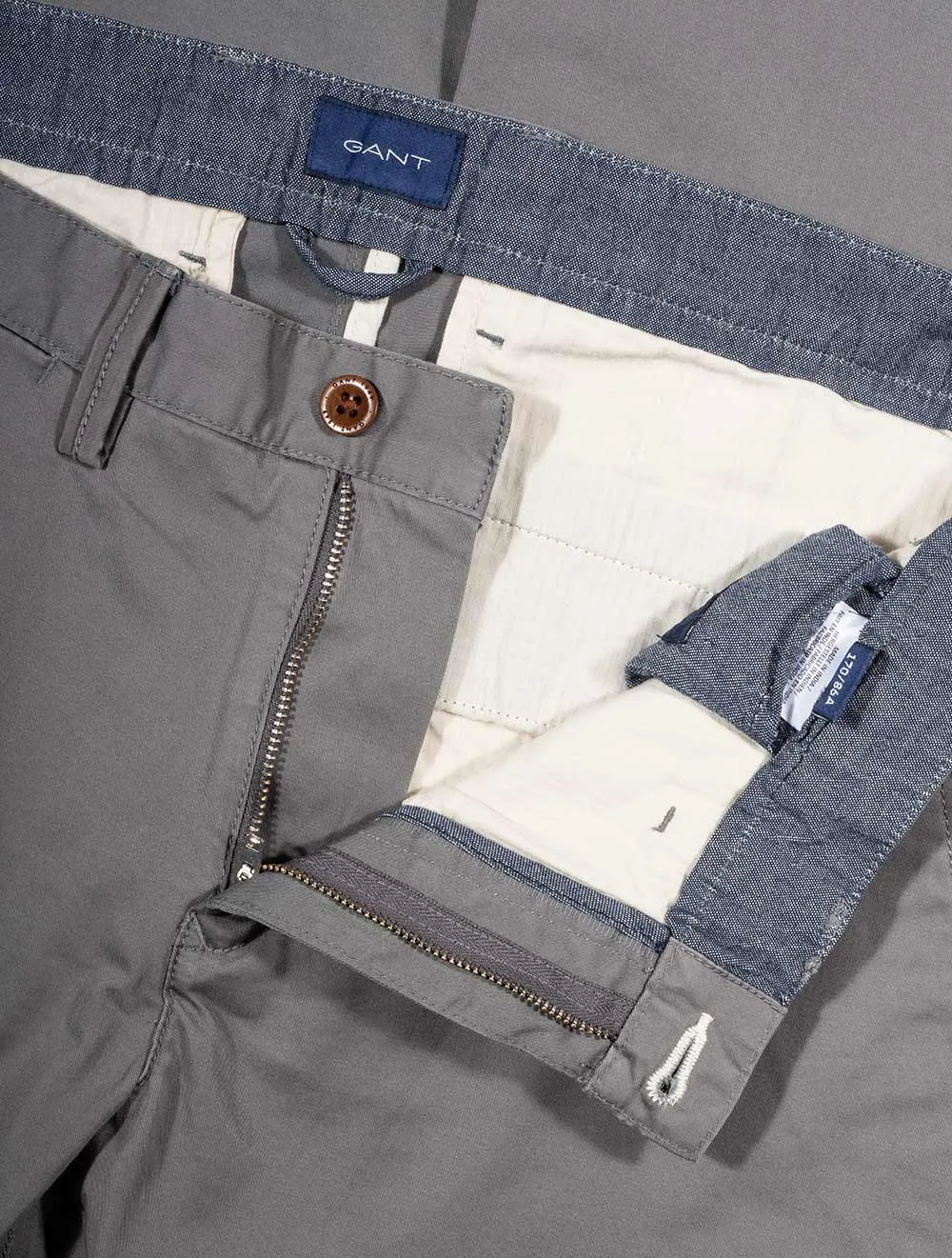 Slim Fit Twill Chinos Graphite