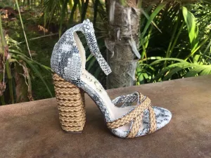 Snake Skin Goddess Heels