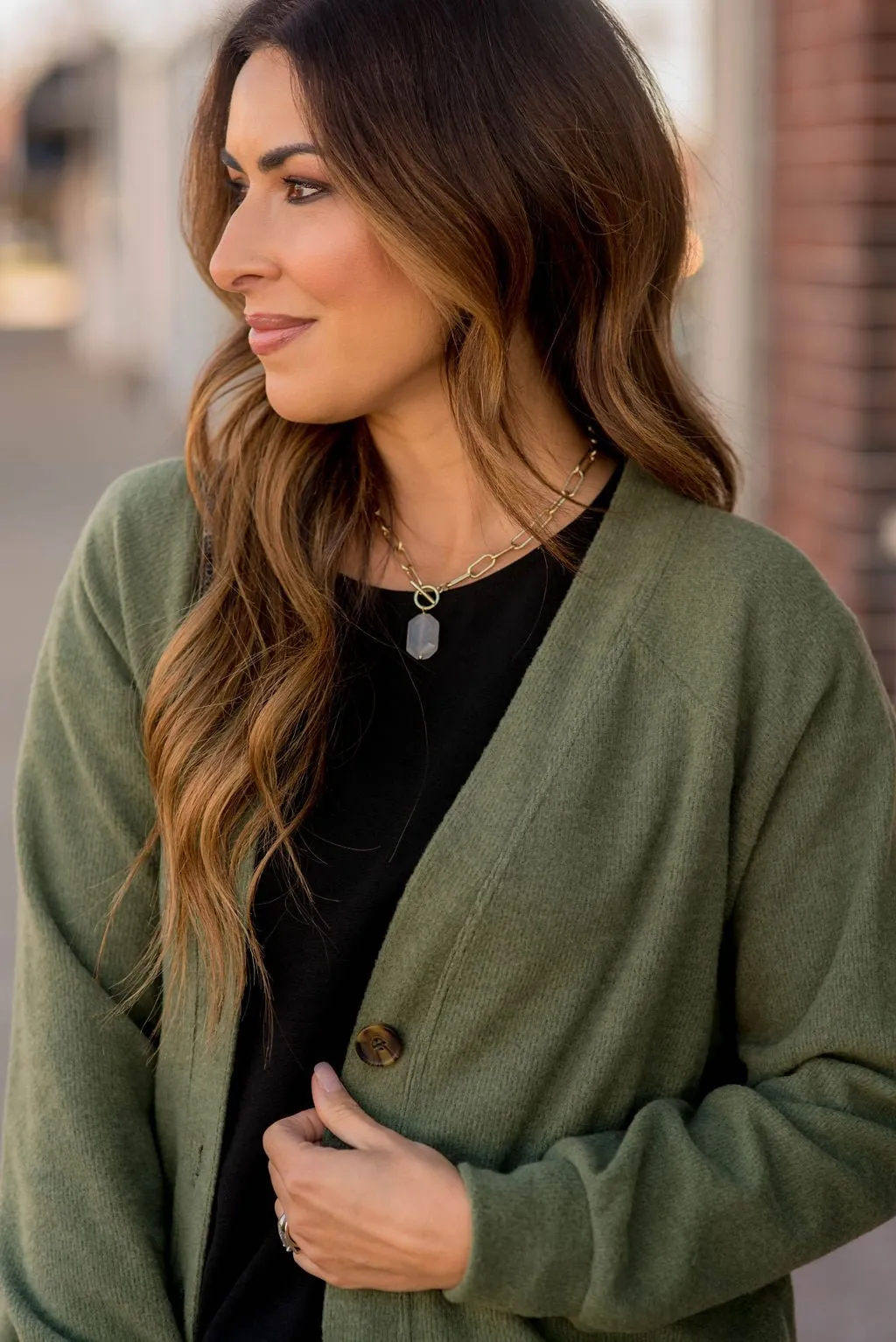 So Soft Relaxed Button Cardigan