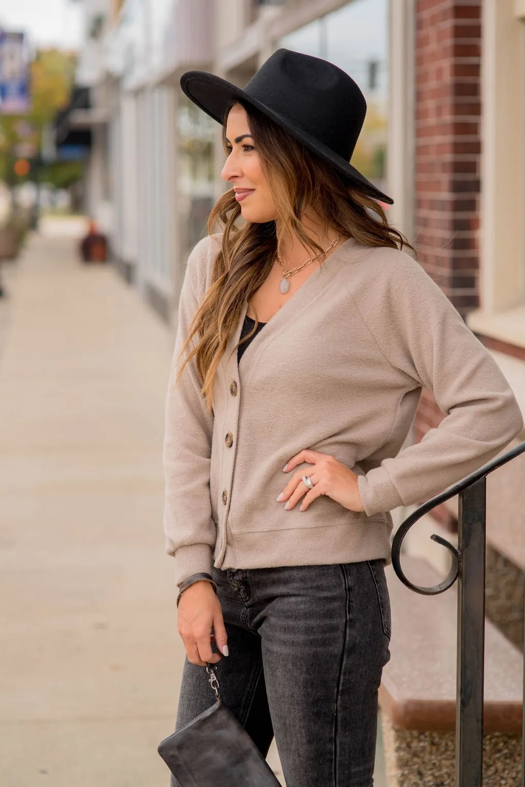 So Soft Relaxed Button Cardigan