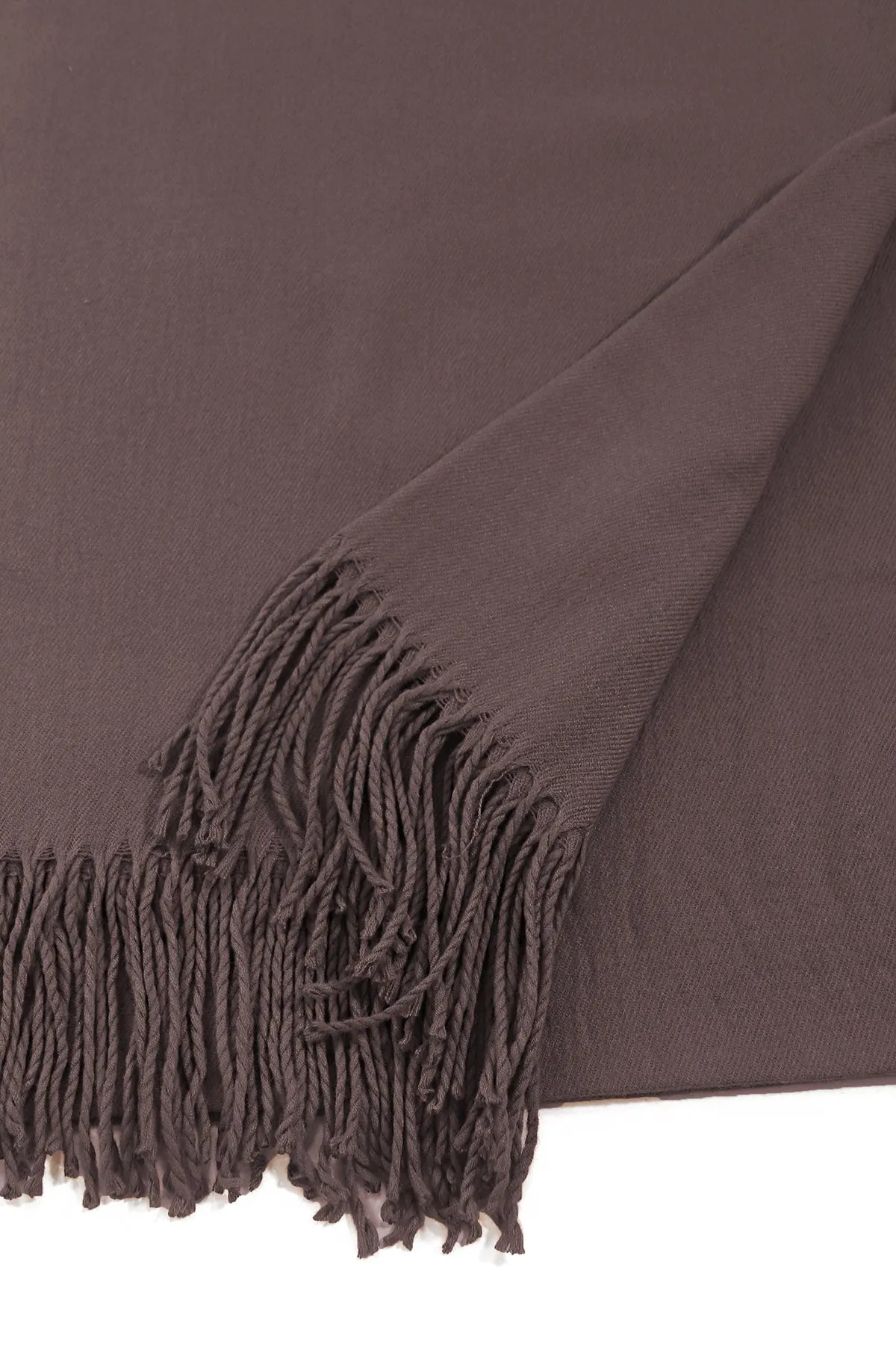 Soft Touch Solid Colour Scarf in Taupe