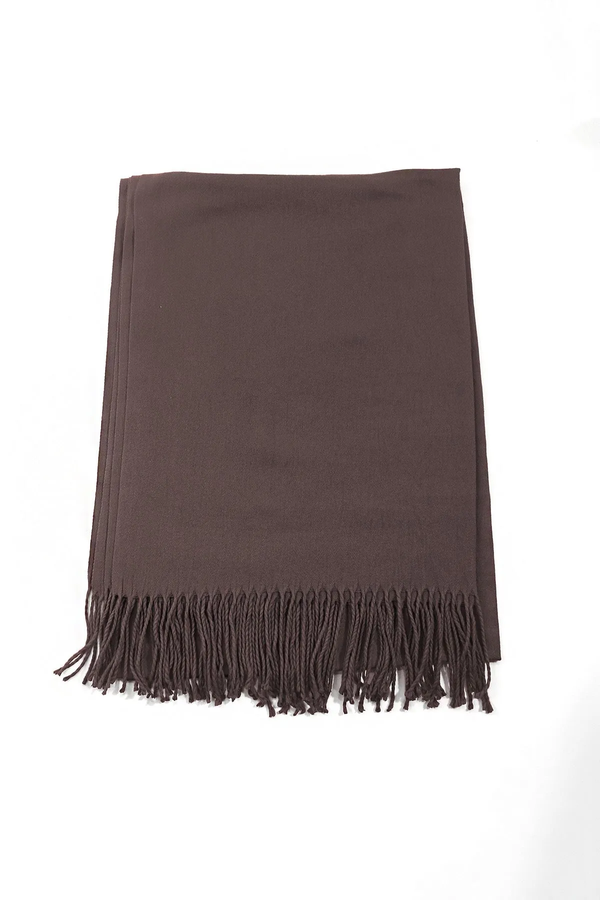 Soft Touch Solid Colour Scarf in Taupe