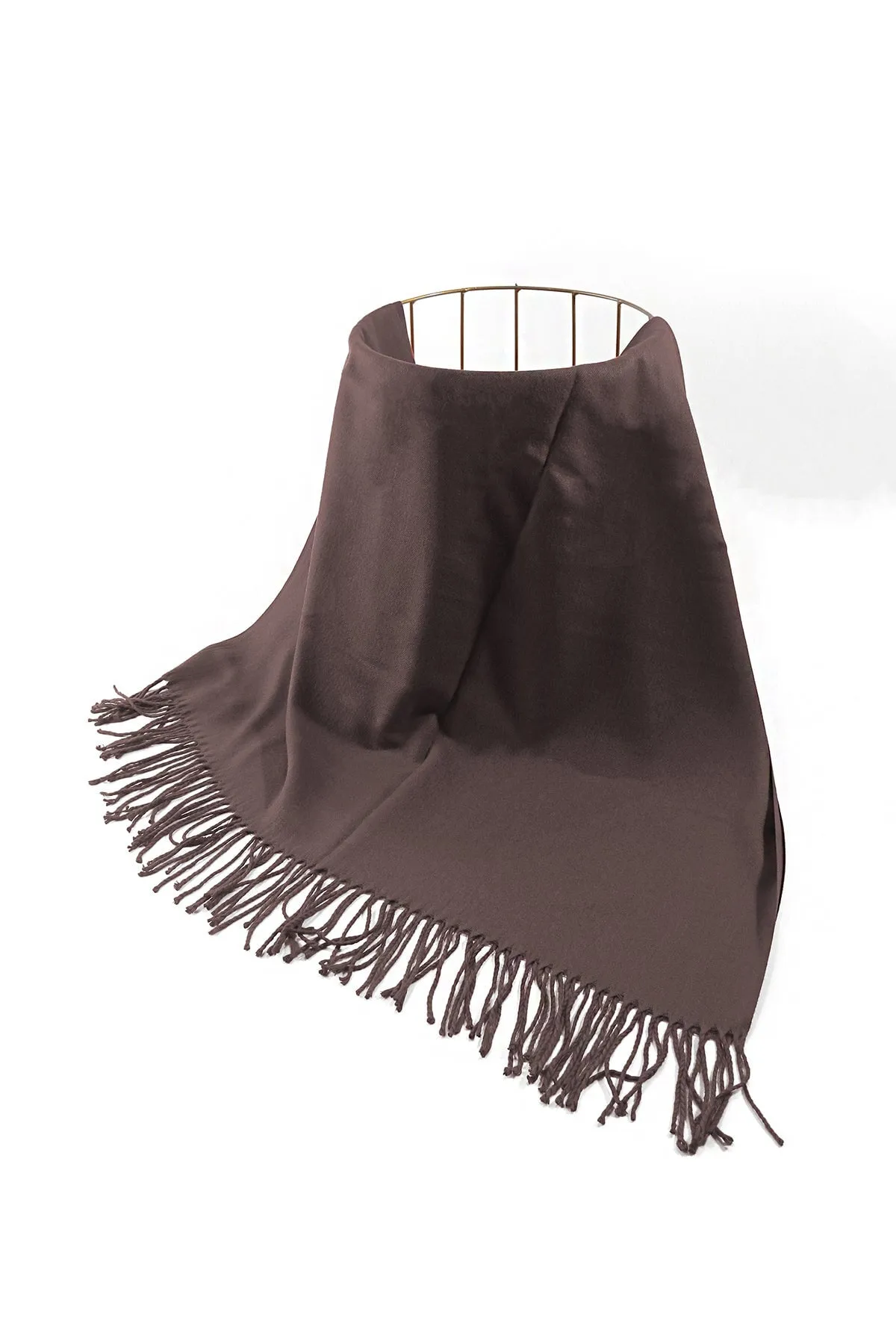 Soft Touch Solid Colour Scarf in Taupe