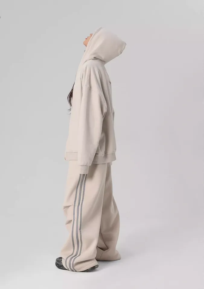 Striped Loose Sports Paratrooper Sweatpants