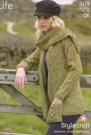 Stylecraft Life double knit pattern 8478