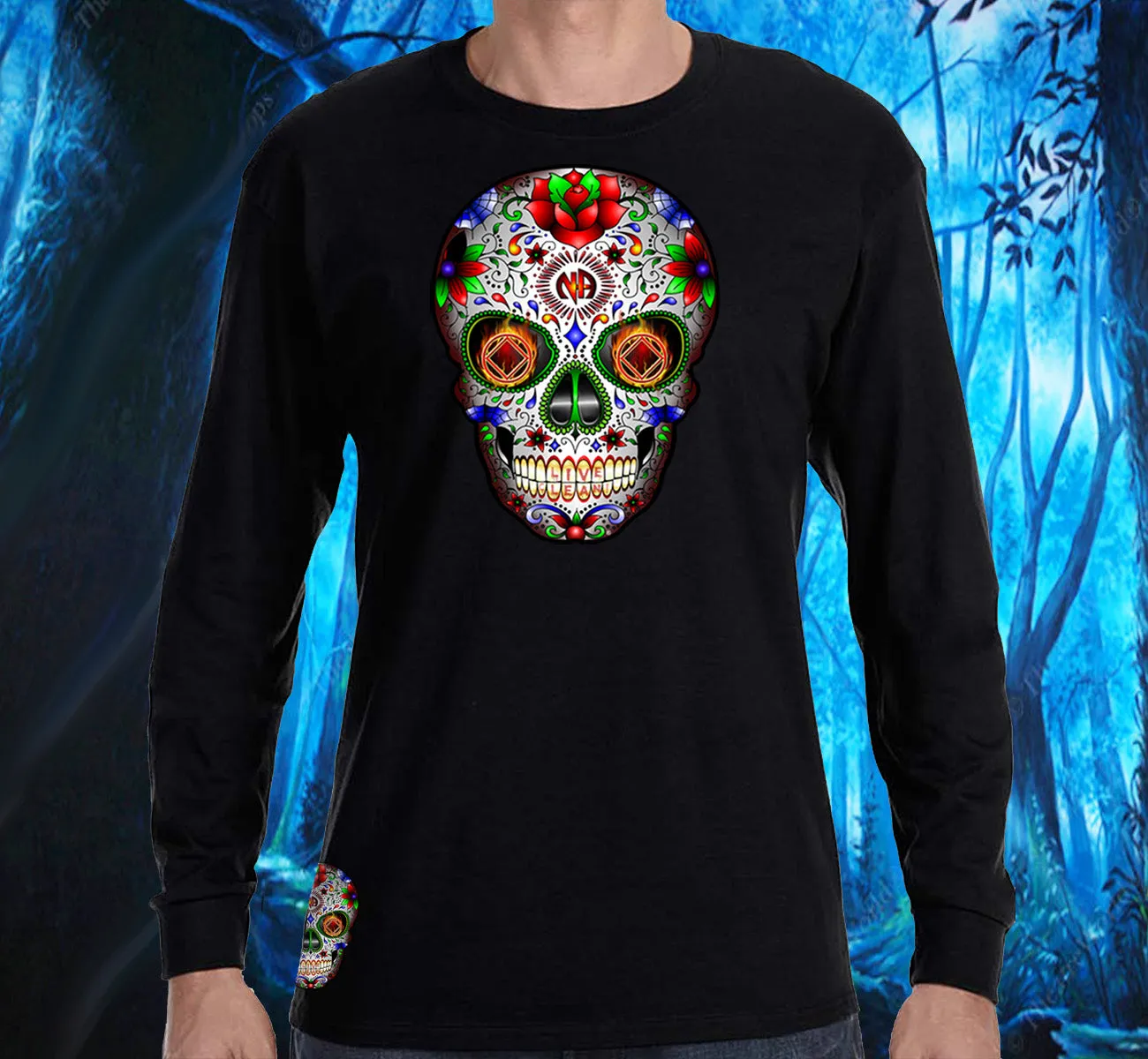 Sugar Skull  Long Sleeve Tee