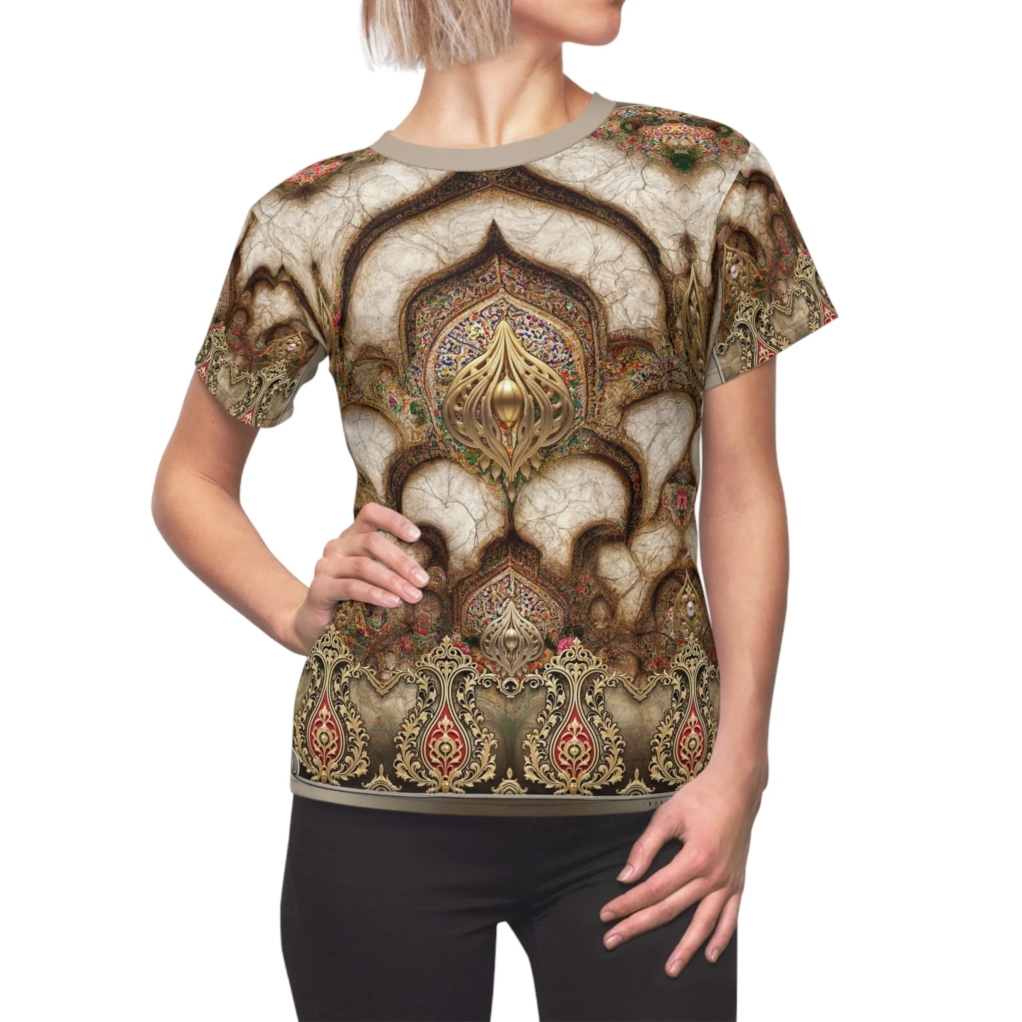 Sultans Embrace T-Shirt Unisex All over Print Tee Decorative Floral Unisex T-Shirt | D20196