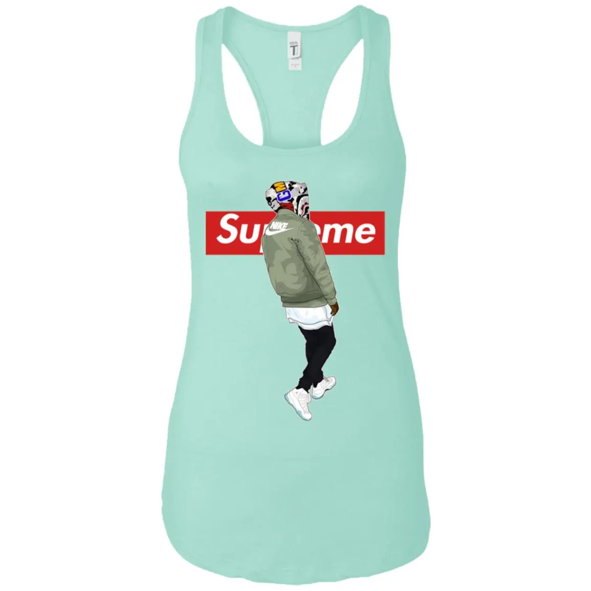 Supre Me Nike Top Fashion T-shirt Women Tank Top