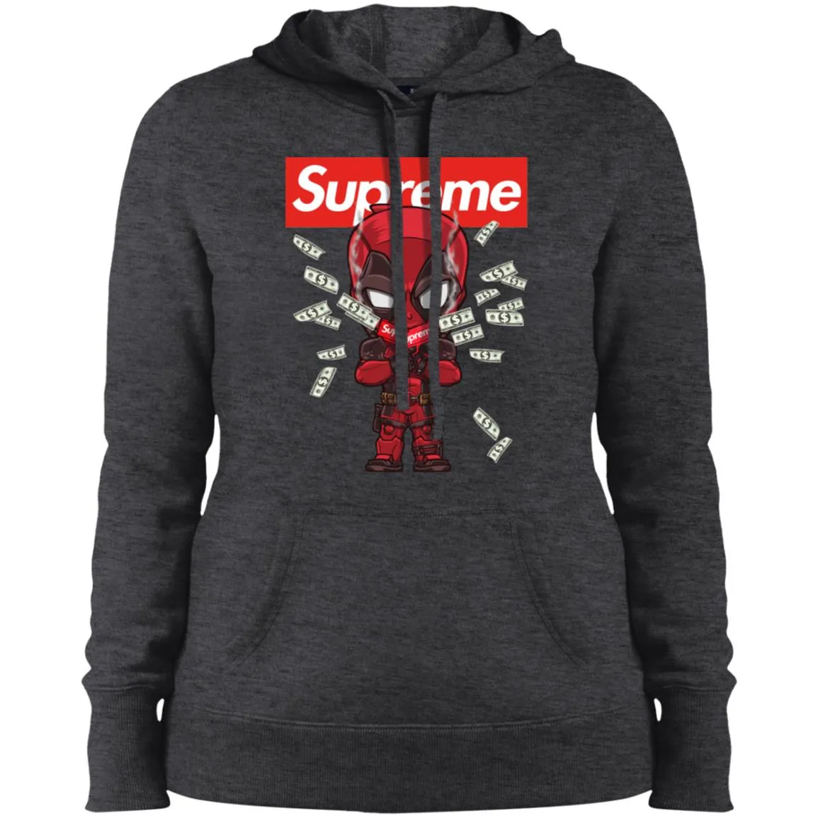 Supreme Deadpool Funny T-shirt Women Hooded Sweatshirt