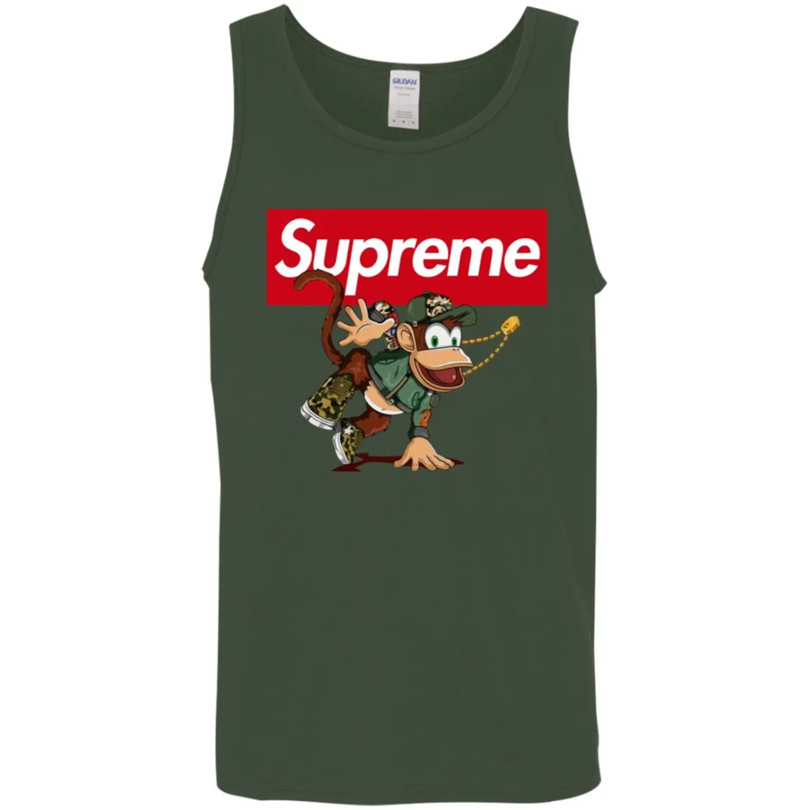 Supreme Monkey T-shirt Men Cotton Tank