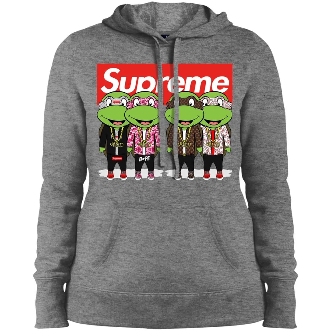 Supreme Turtle T-shirt Women Hooded Sweatshirt