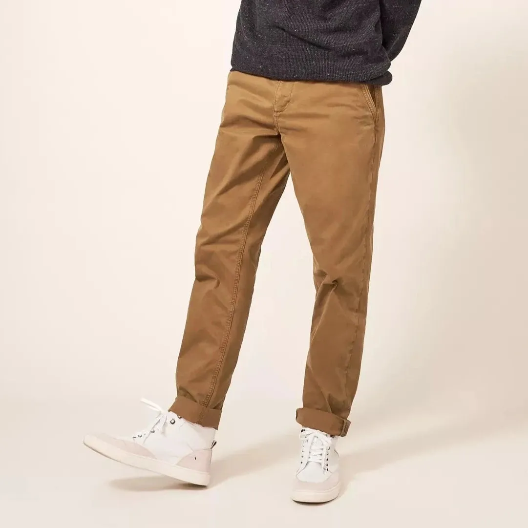 Sutton Organic Chino Trouser - Mid Brown