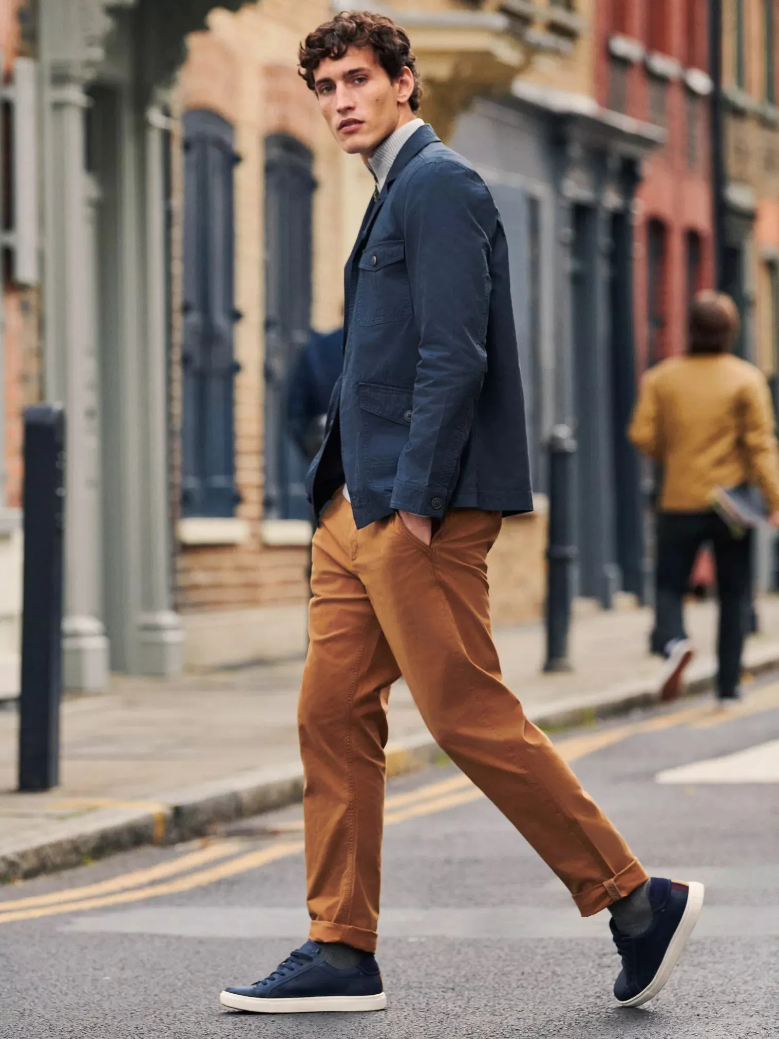 Sutton Organic Chino Trouser - Mid Brown