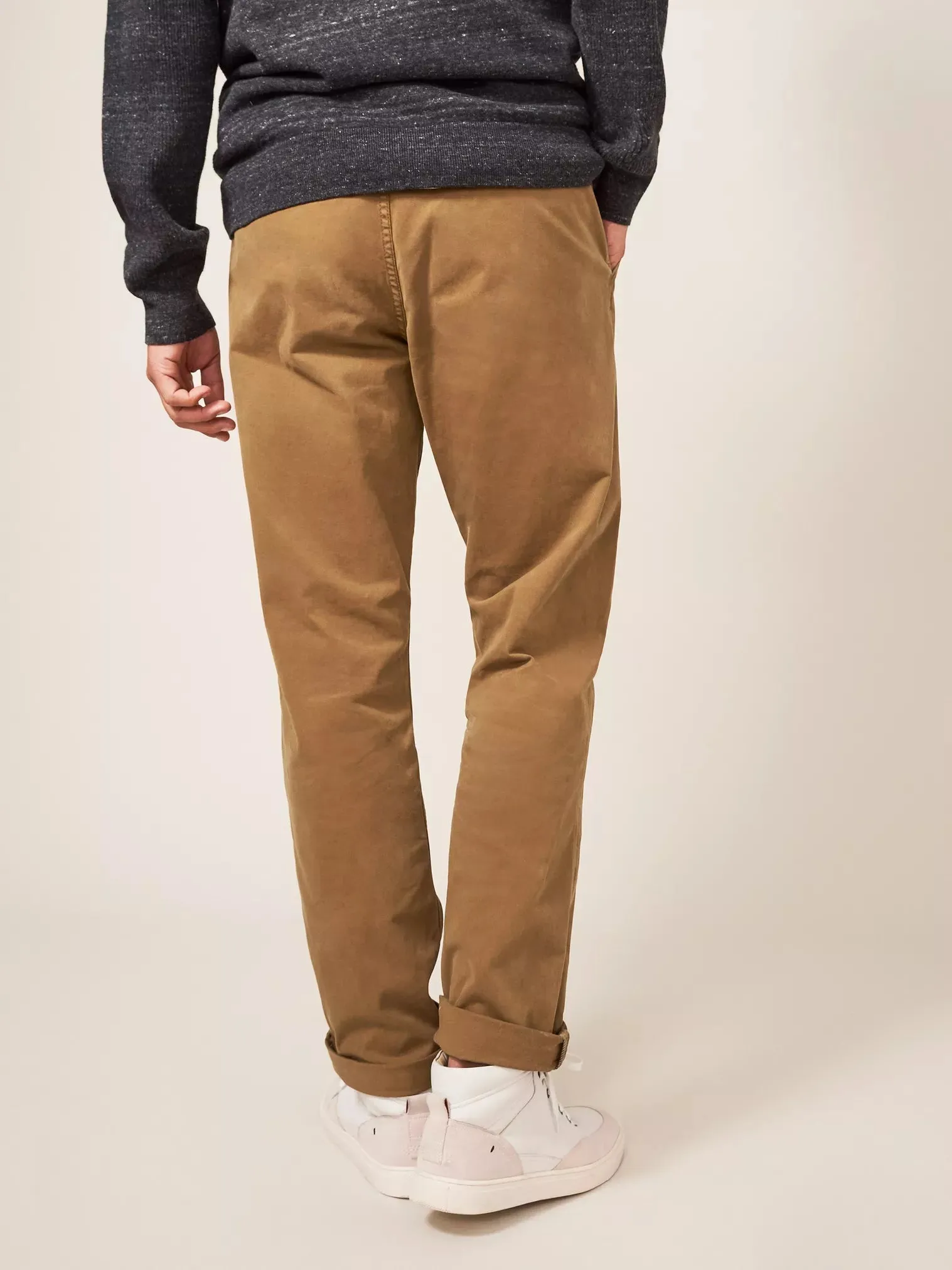 Sutton Organic Chino Trouser - Mid Brown