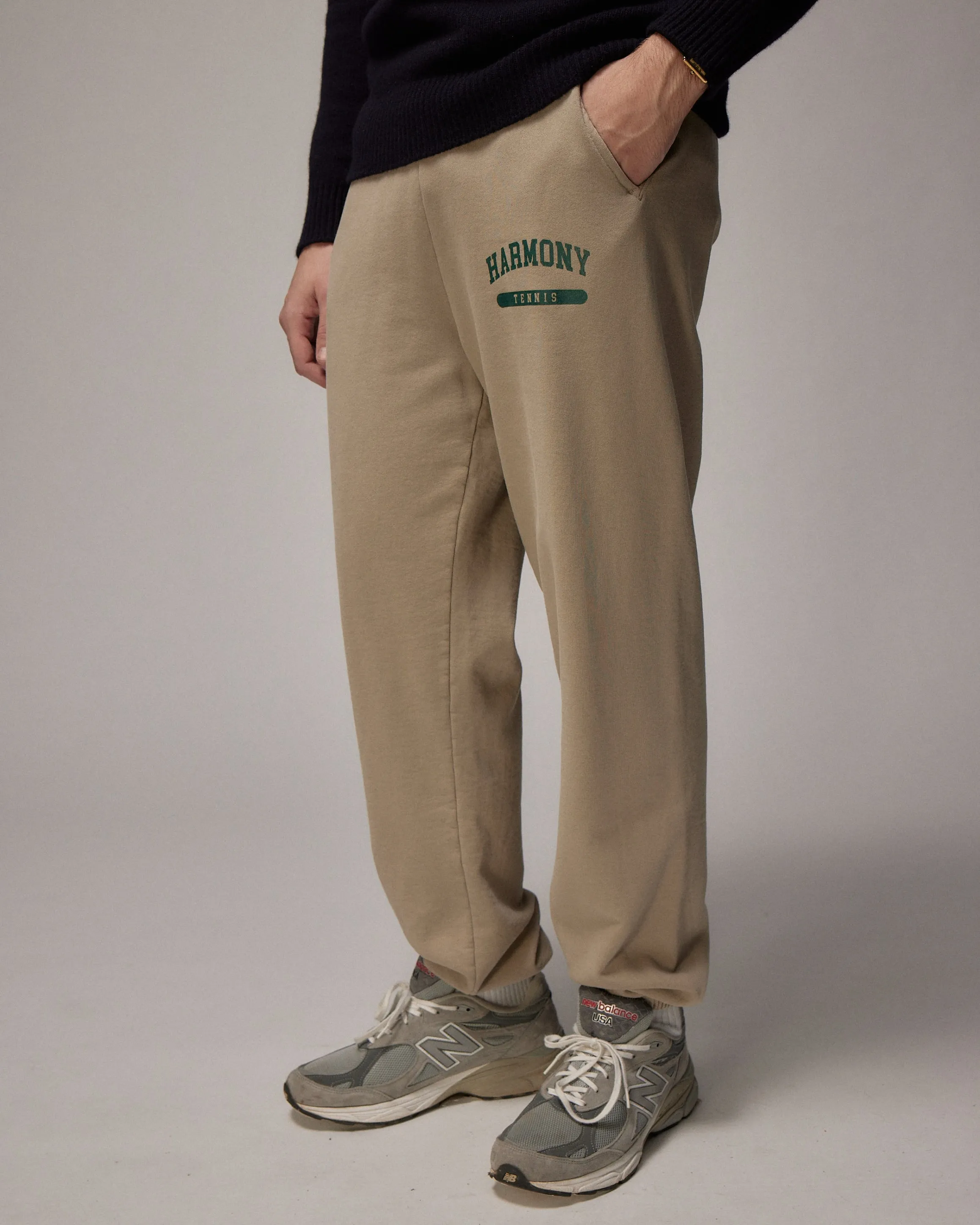 Tennis Sweatpant - Mastic - Cotton Jersey