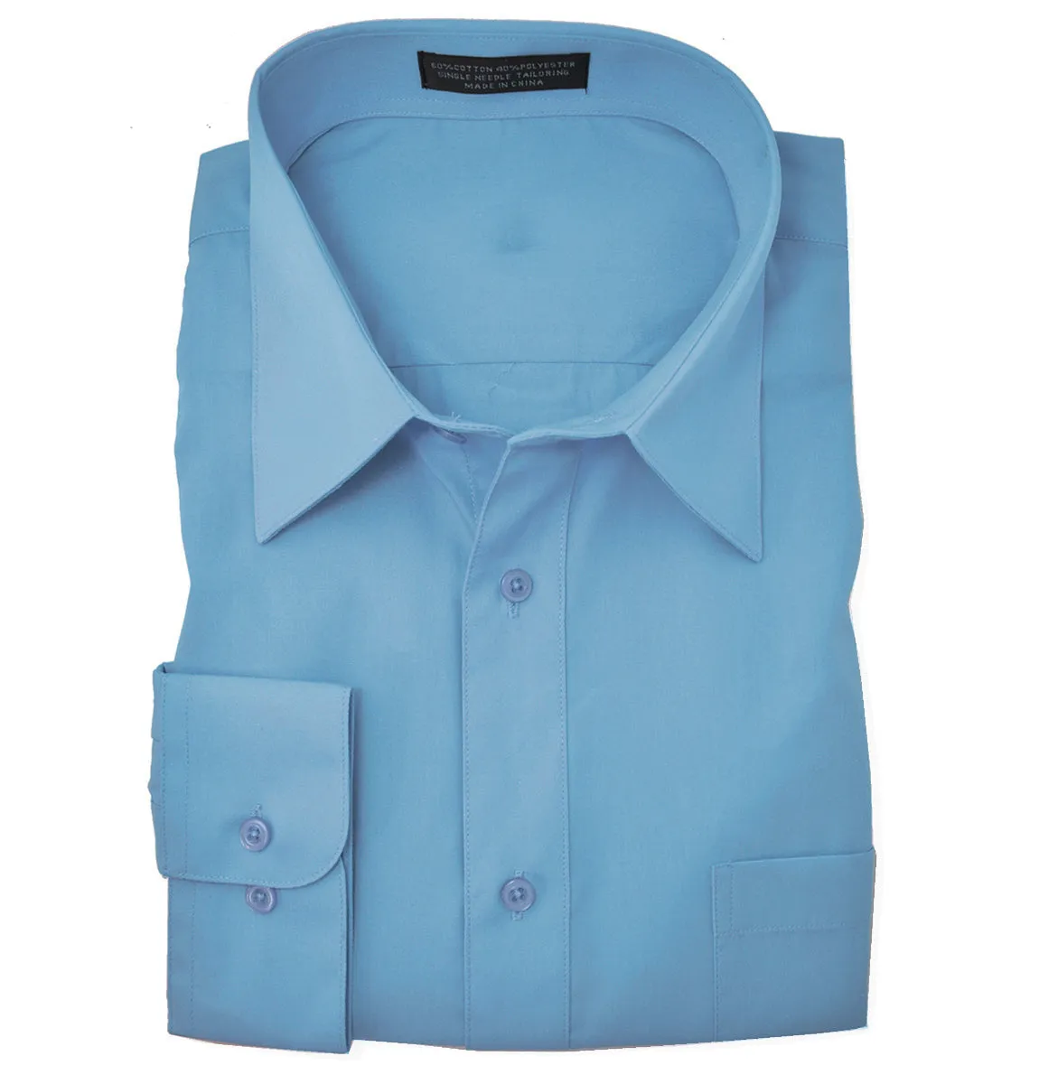 The Essential Solid Turquoise Men's Dress Shirt