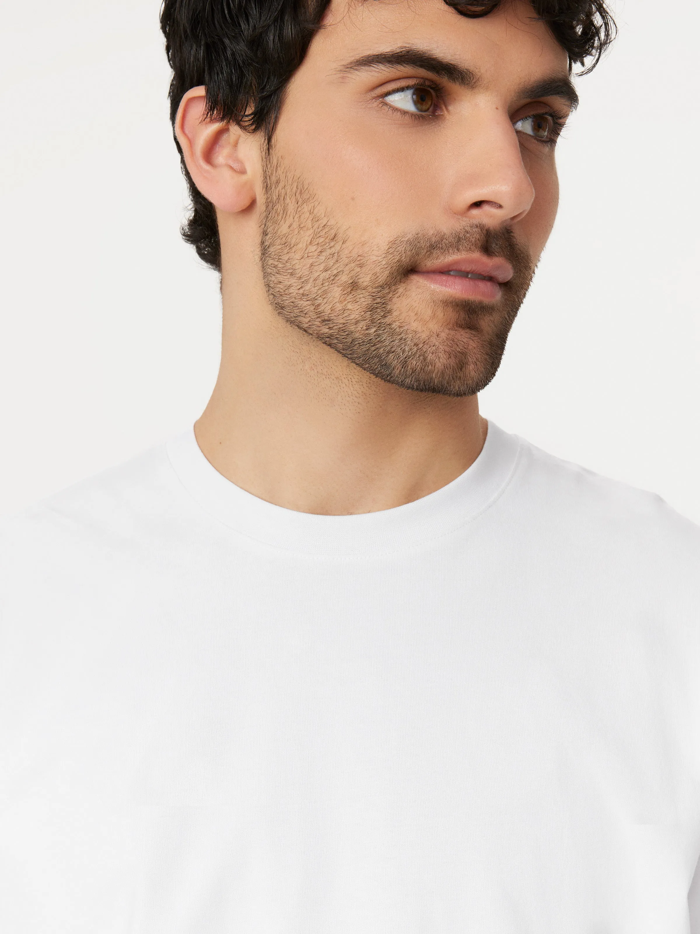 The Long Sleeve Boxy T-Shirt in Bright White